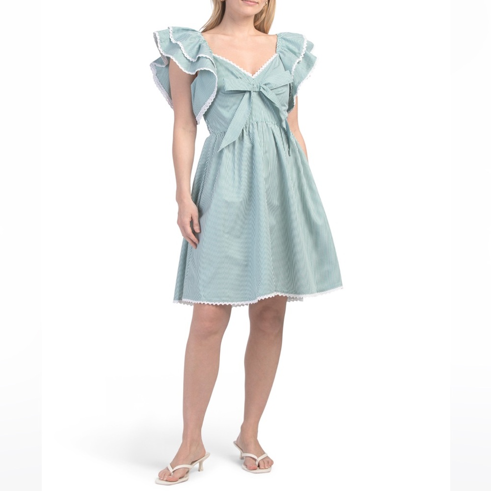 NWT Us Together Striped Bow Dress